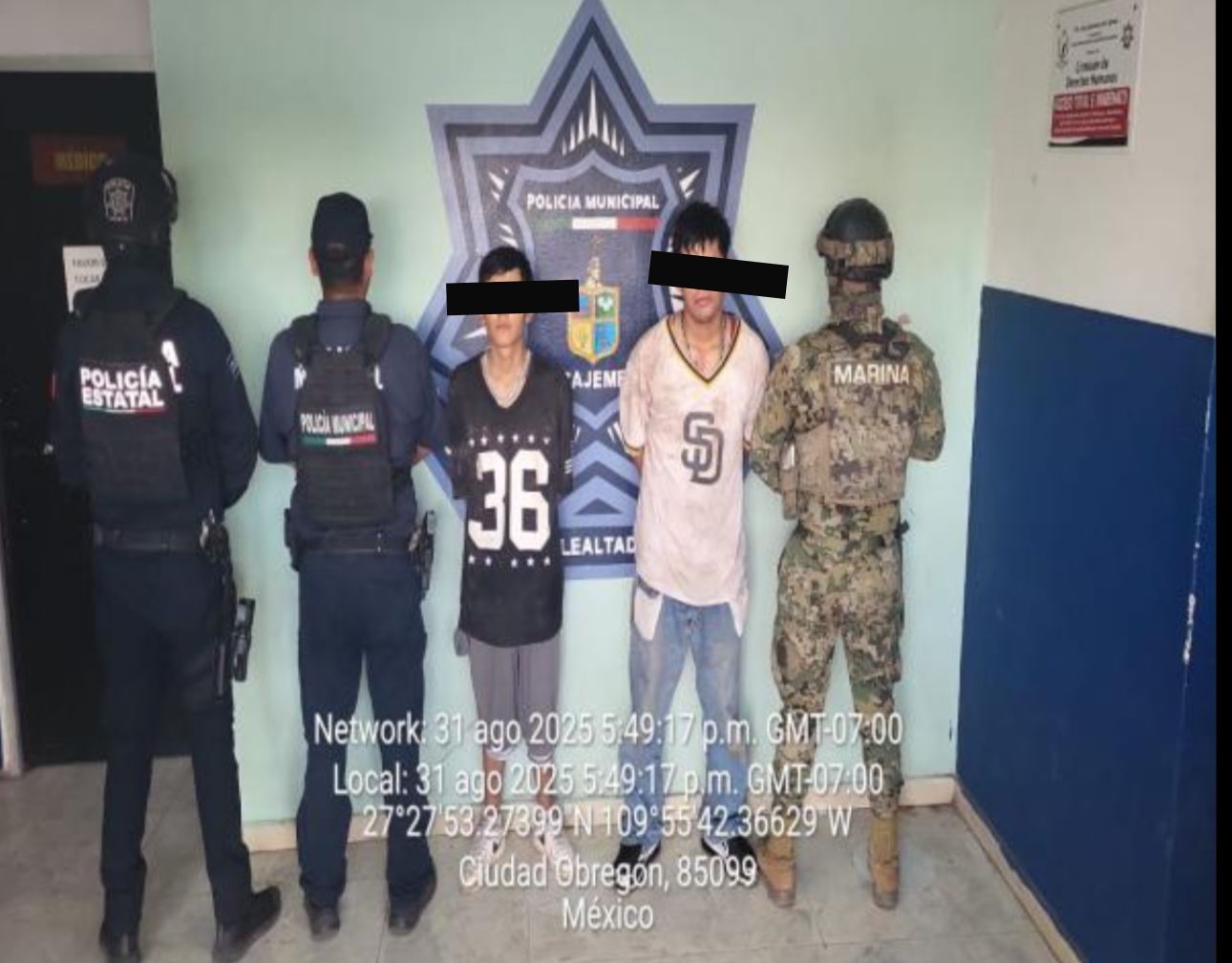 Detienen en Cajeme a presuntos responsables de delitos contra la salud y robo con violencia