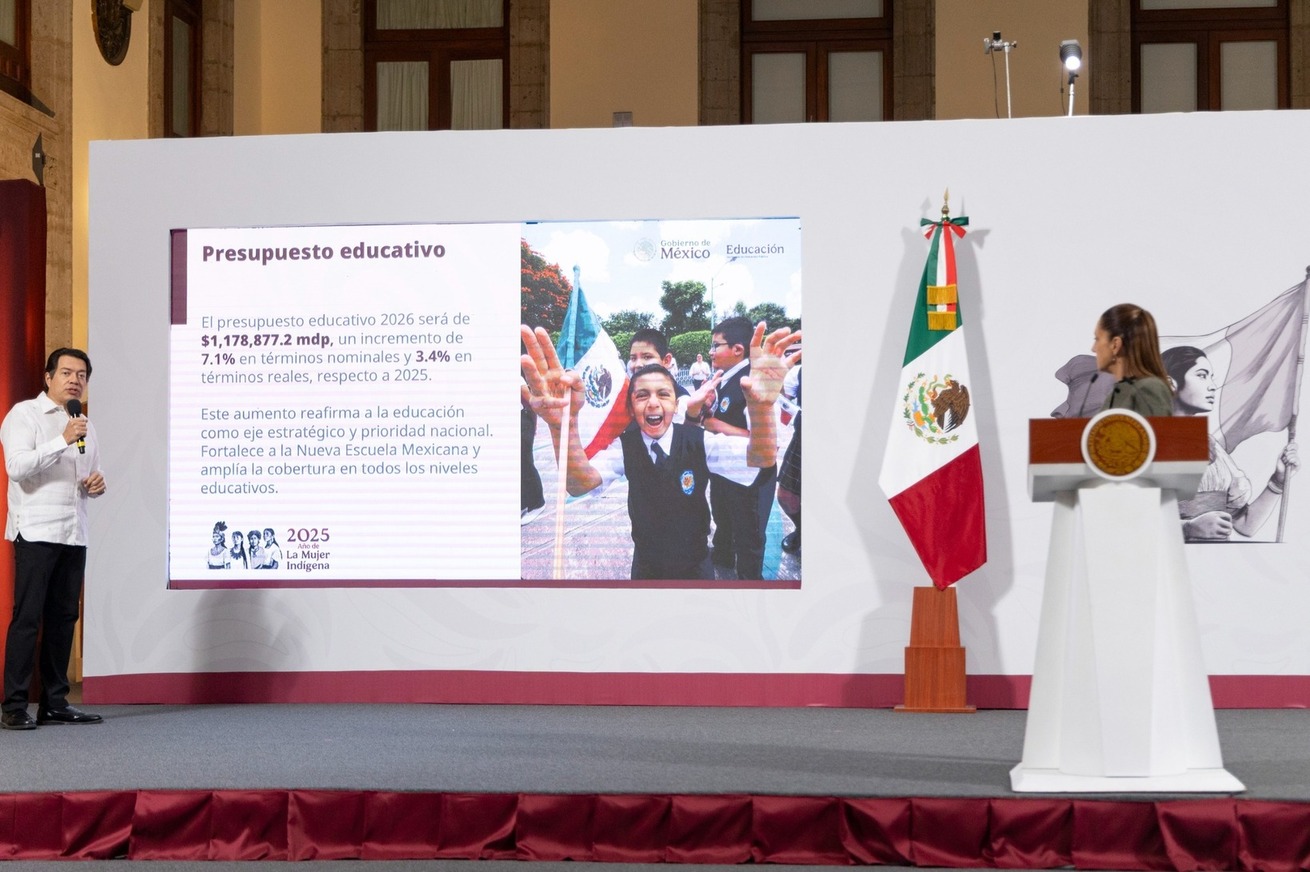 Invertirá Claudia Sheinbaum más de un billón de pesos para la Educación en el 2026
