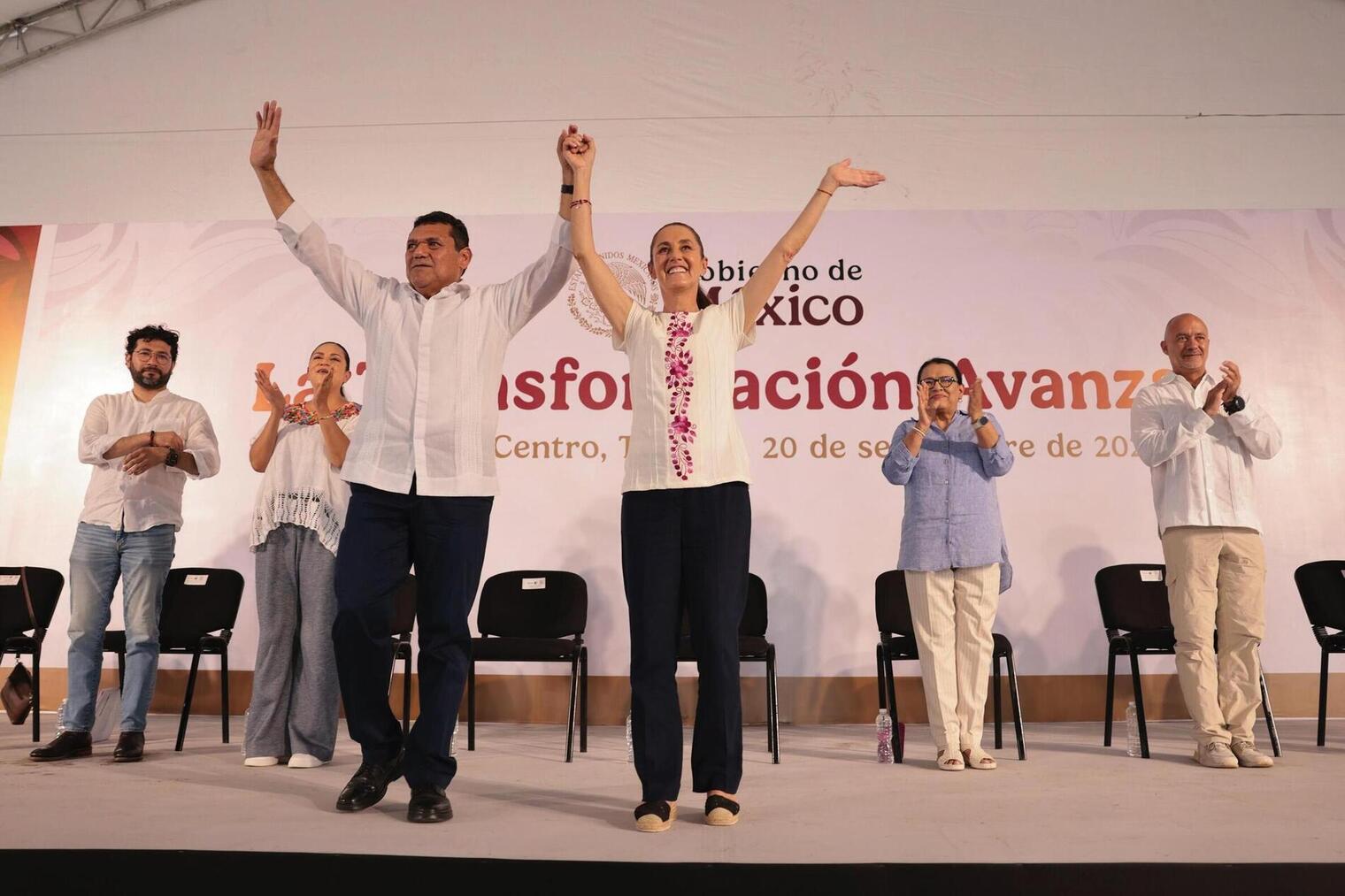 Baja 22% la pobreza en Tabasco; “La 4T no fracasará”, asegura Sheinbaum y anuncia chocolatera