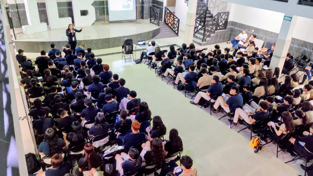 Seguridad Pública de Cajeme promueve la prevención del consumo de drogas entre estudiantes del Instituto Libertad Bilingüe