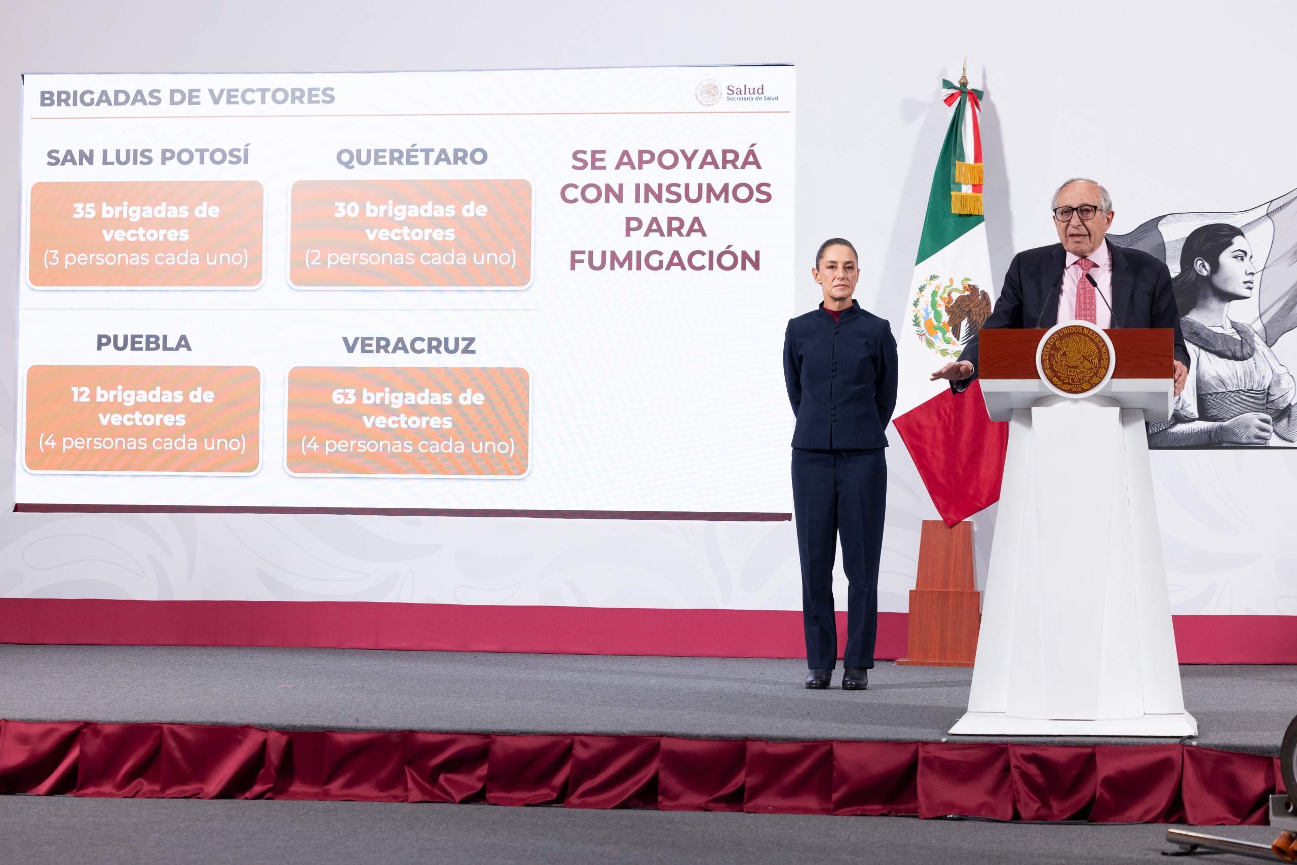 Gobierno de México activa 471 brigadas médicas, de vacunación y para prevenir el dengue en cinco estados