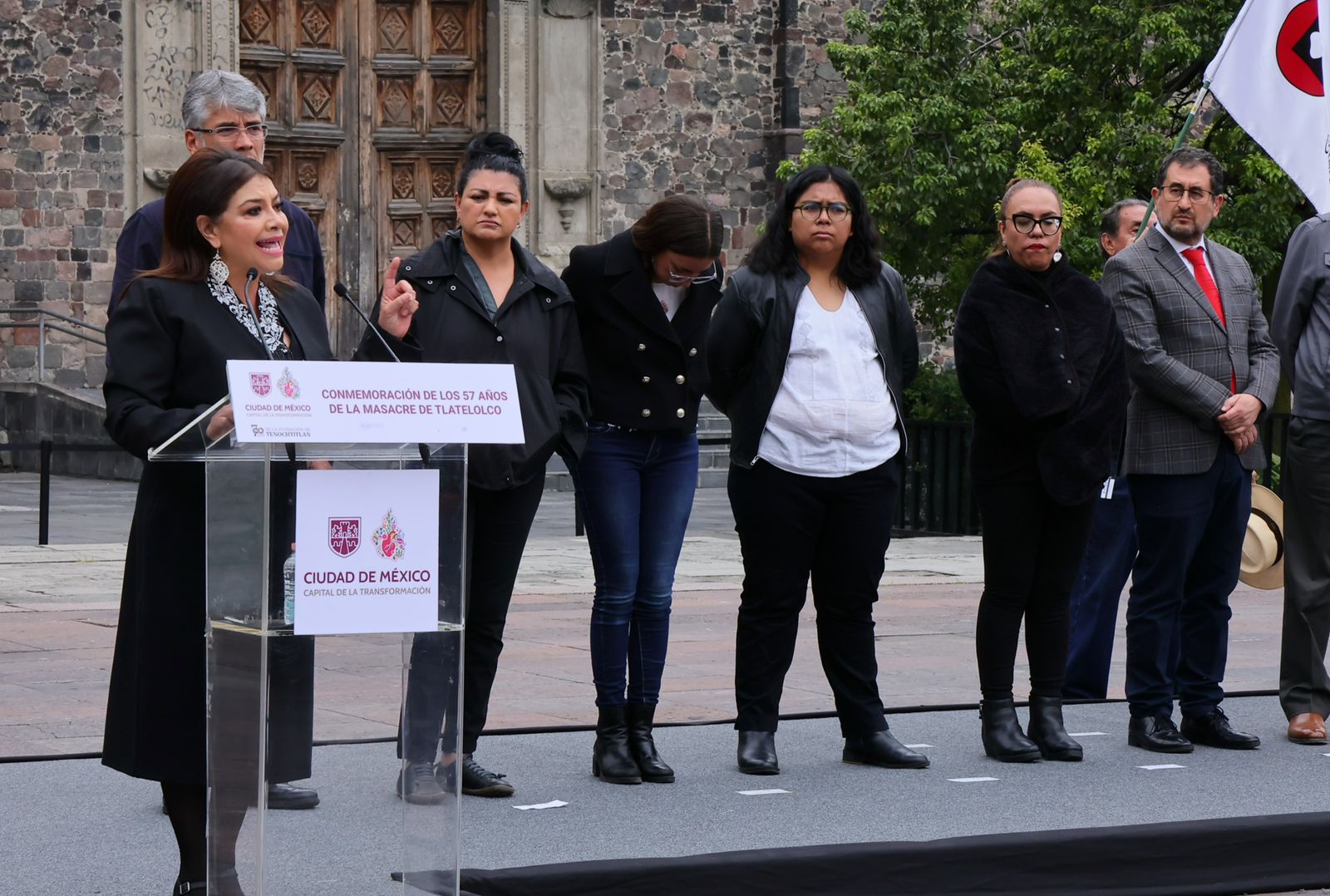 “2 de octubre no se olvida”: Clara Brugada encabeza la conmemoración por los 57 años de la masacre de Tlatelolco