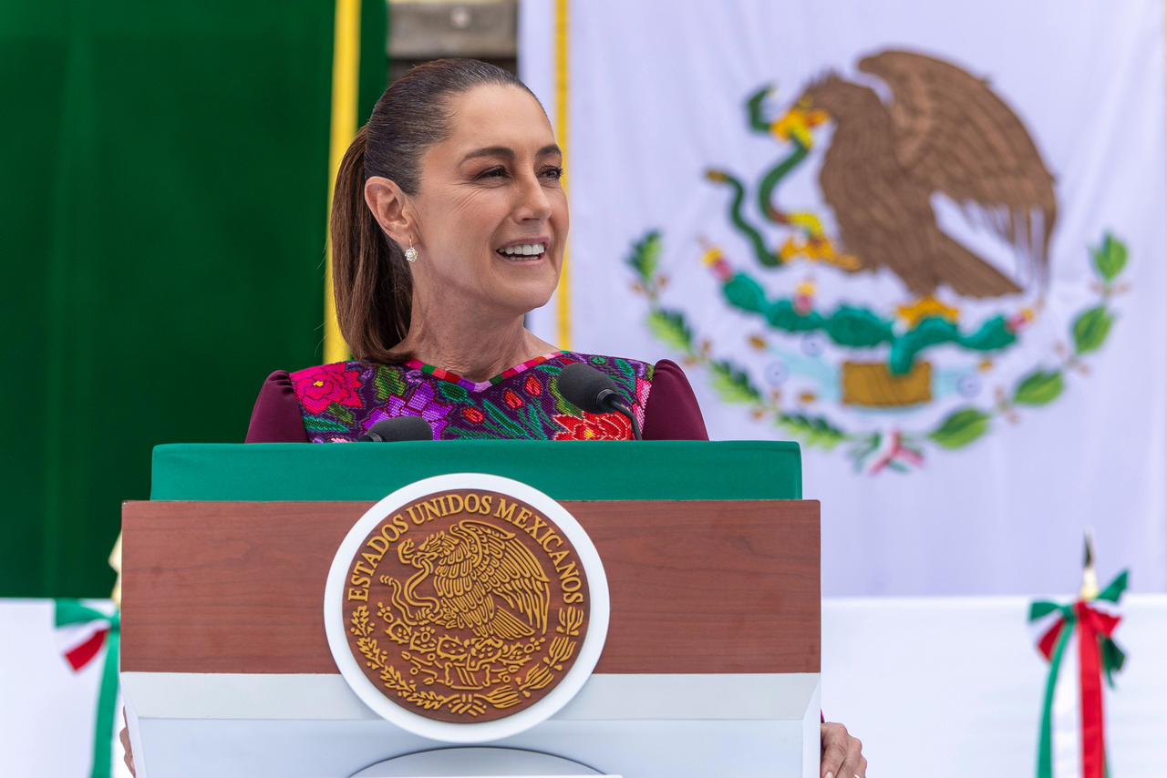 Presidenta Sheinbaum arranca en Palacio Nacional la rendición de cuentas de su Segundo Informe