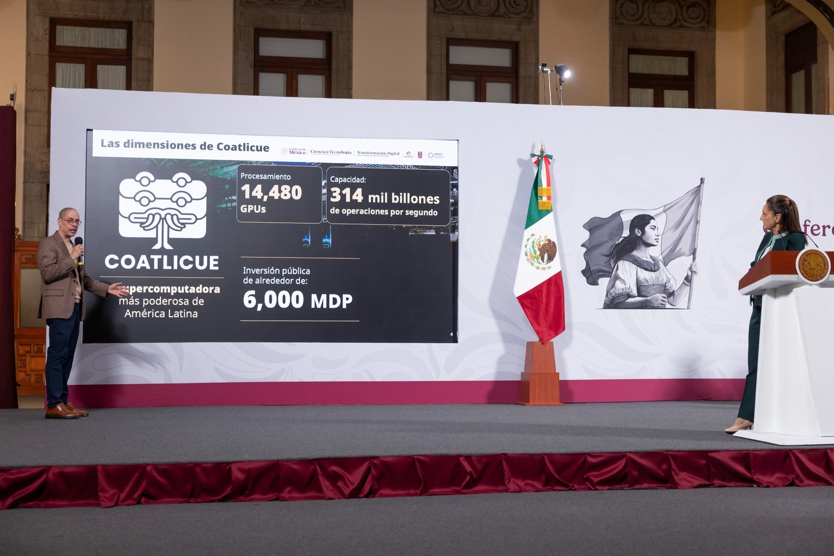 Sheinbaum presenta “Coatlicue”: con la supercomputadora más potente de América Latina, México enfrentará desafíos a gran escala