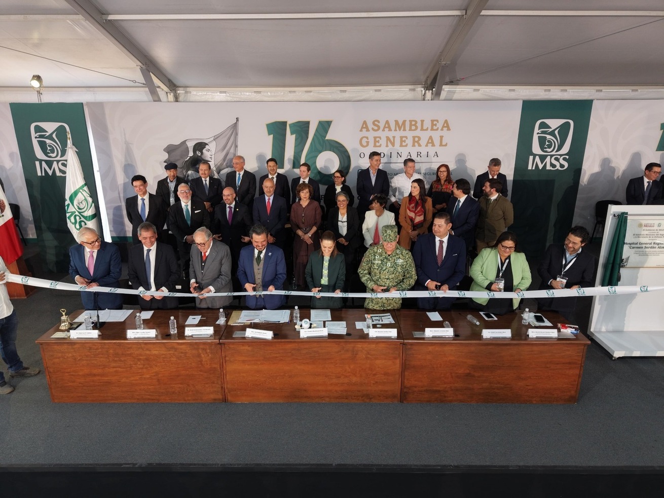 Sheinbaum encabeza la 116 Asamblea del IMSS en Puebla e inaugura el Hospital General Regional No. 36 “Carmen Serdán Alatriste”