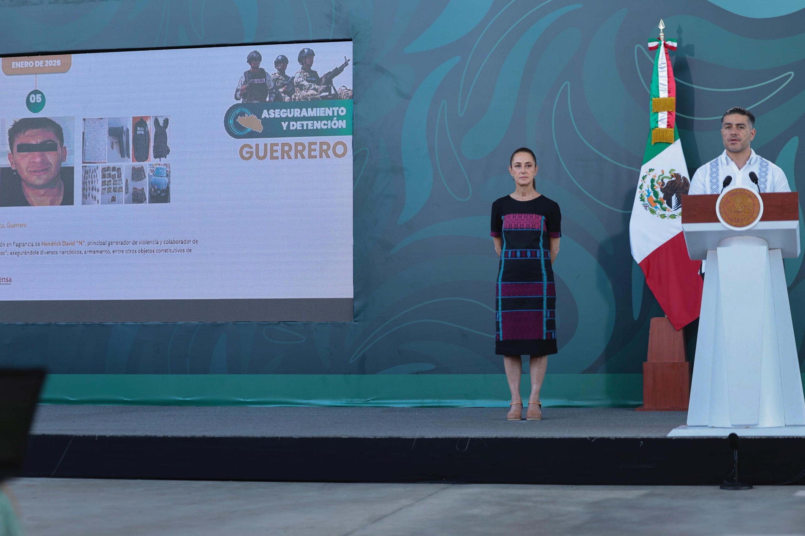 Guerrero reduce 65% los homicidios dolosos y Acapulco 71%, en poco más de un año: Presidenta Sheinbaum