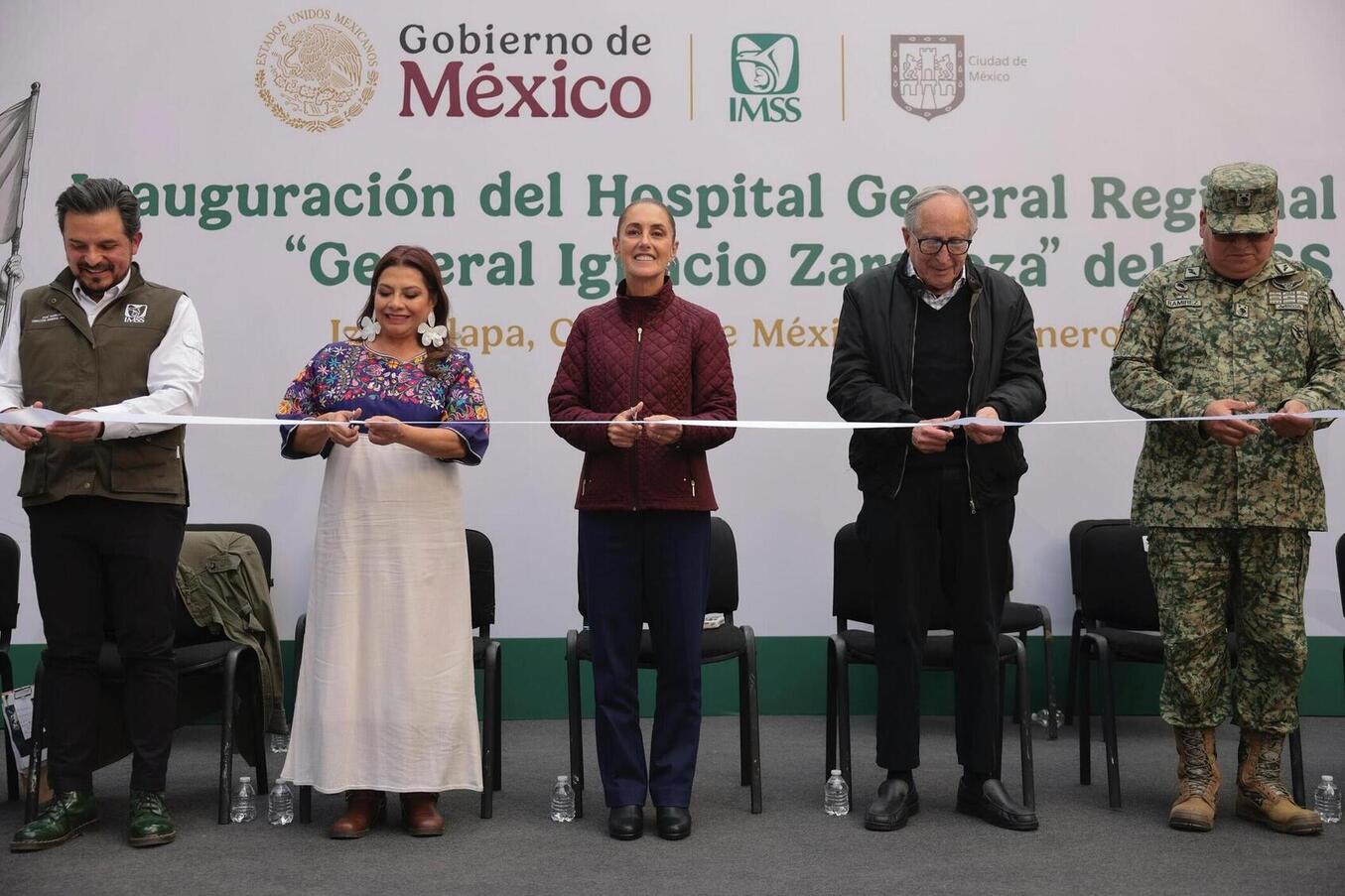 La Presidenta Sheinbaum inaugura en Iztapalapa el Hospital General Regional No. 25 “General Ignacio Zaragoza” del IMSS