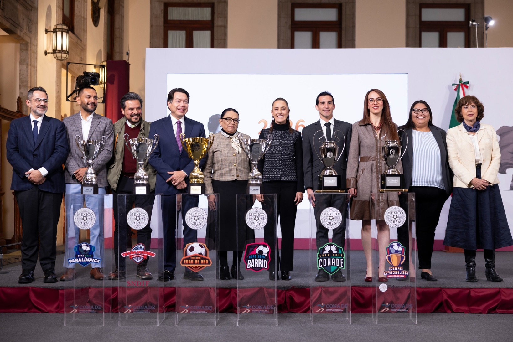 Presidenta Sheinbaum presenta 74 Mundialitos y Copas de Fútbol del ‘Mundial Social 2026’ para el pueblo de México