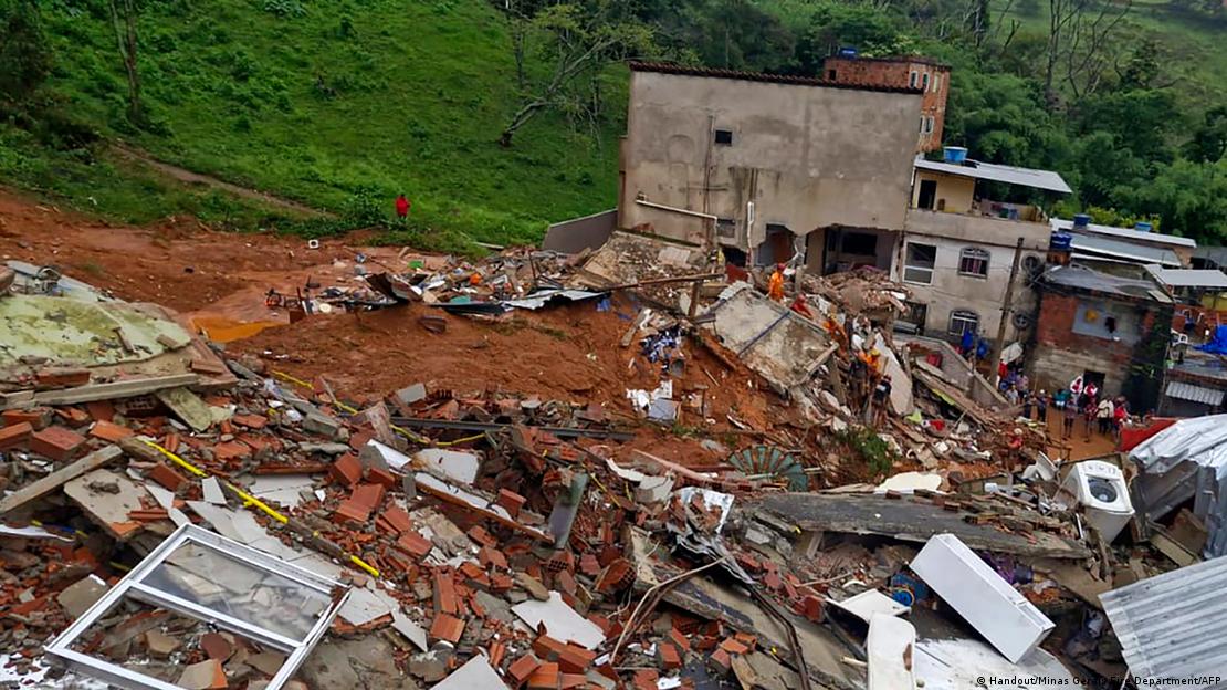 Brasil: lluvias récord provocan 29 muertos, 40 desaparecidos en el estado Minas Gerais