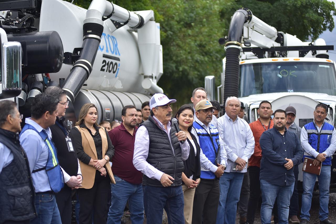 Más capacidad y respuesta: Cajeme adquiere nuevas máquinas de desazolve