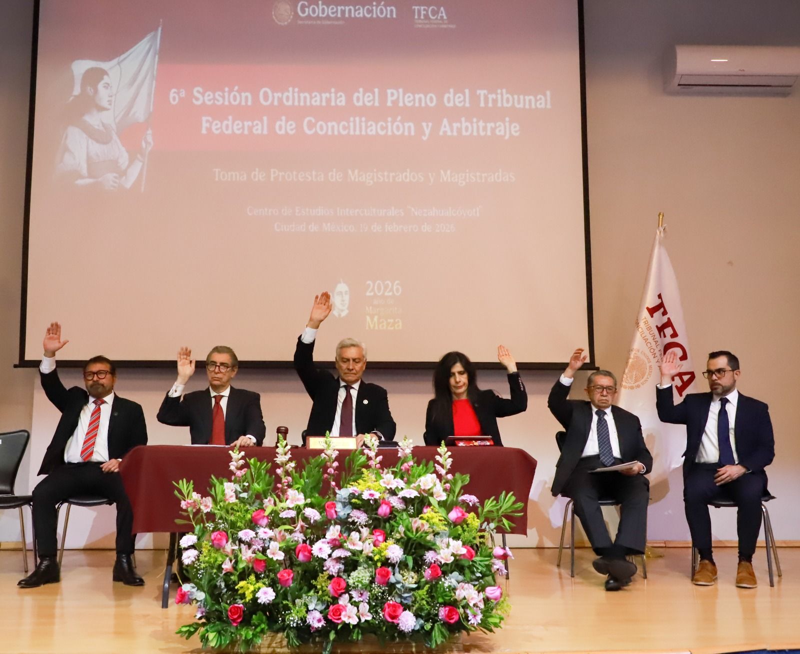 Se realiza la sexta sesión ordinaria del pleno del Tribunal Federal de Conciliación y Arbitraje