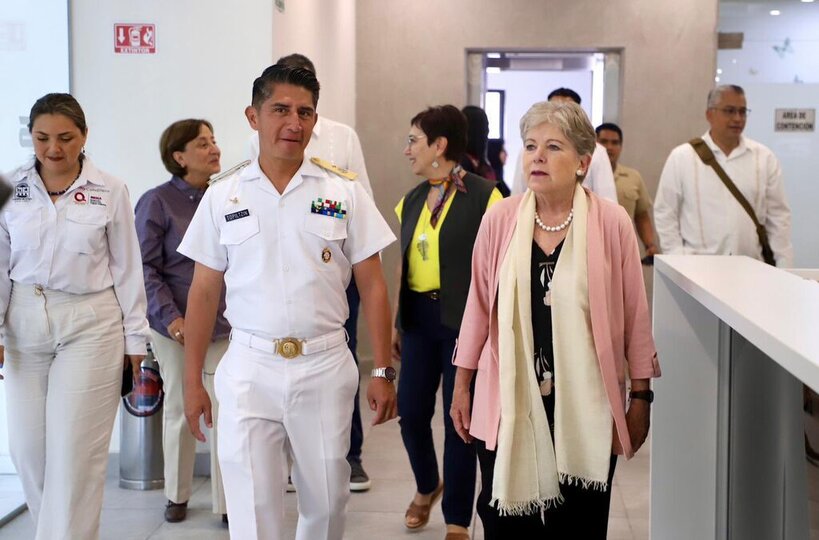 Con otra embarcación más, la Marina mexicana duplica su capacidad de recolección de sargazo