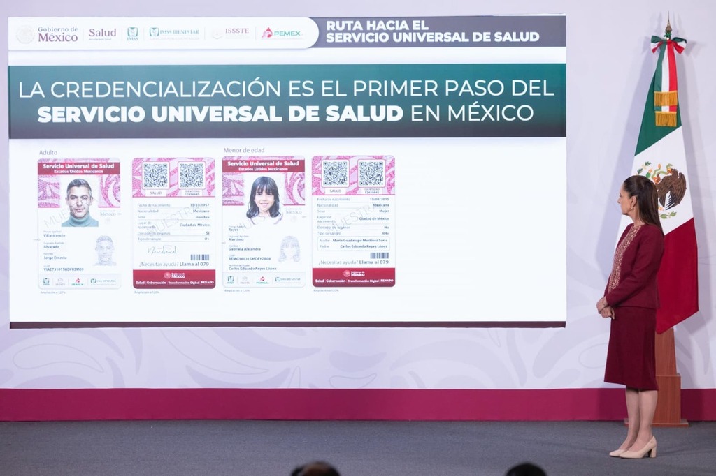 En abril inicia la credencialización del Servicio Universal de Salud para todas y todos: Presidenta Sheinbaum