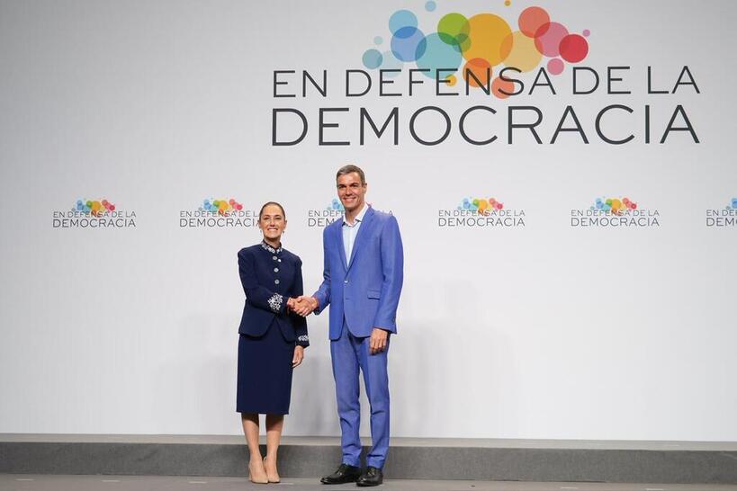 Presidenta Sheinbaum y el mandatario Sánchez abordan energías limpias y legado cultural