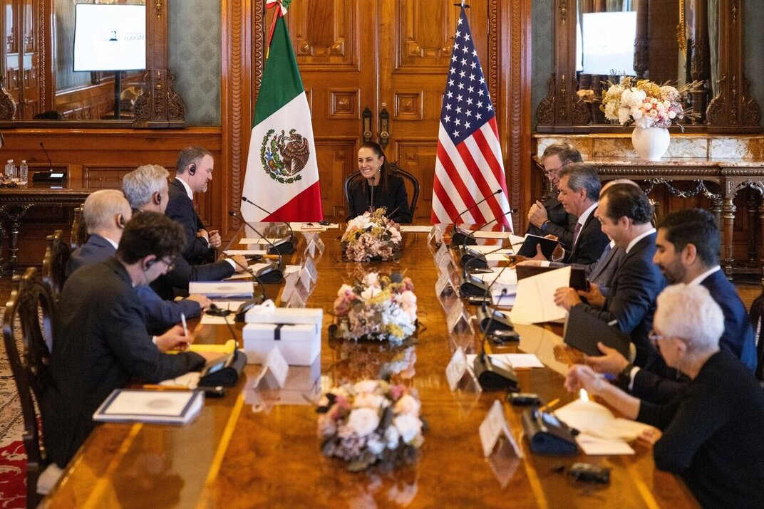 Presidenta Sheinbaum recibe a Jamieson Greer, representante comercial de Estados Unidos