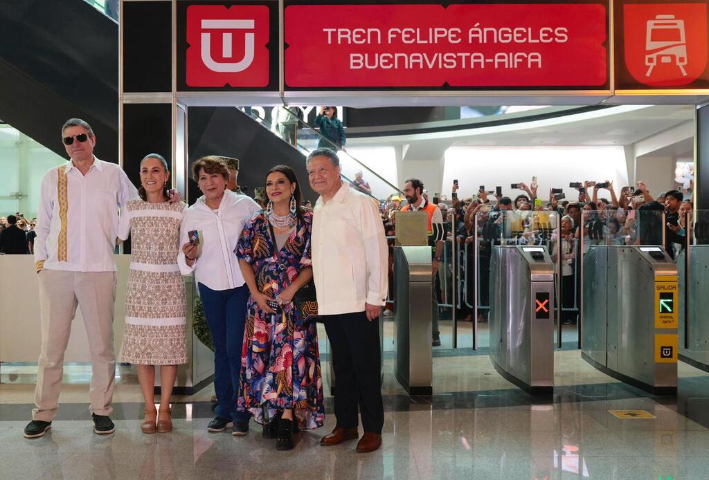“Misión cumplida”: Presidenta Sheinbaum inaugura el Tren Felipe Ángeles, Buenavista-AIFA