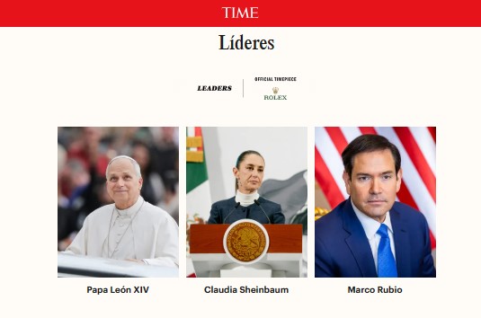Por segundo año consecutivo en TIME, la Presidenta Sheinbaum entre las 100 personas más influyentes del mundo
