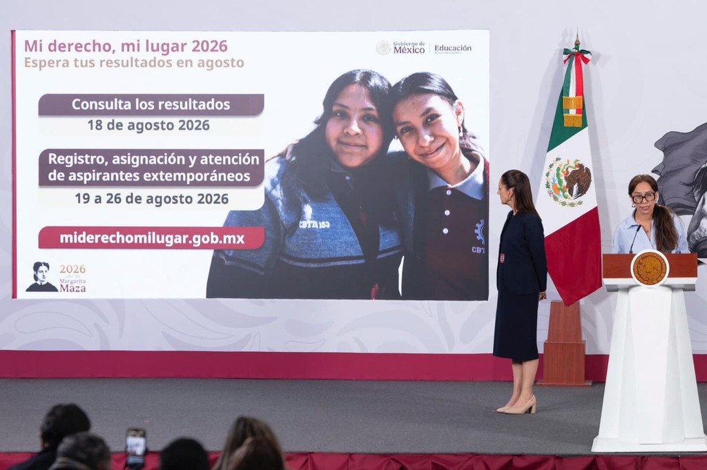 Con “Mi derecho, mi lugar” 18 estados han eliminado examen de admisión a media superior: Presidenta Sheinbaum