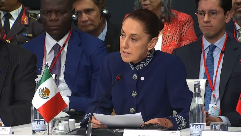 Presidenta Sheinbaum propone en IV Cumbre en Defensa de la Democracia reforestación global con fondos militares y apoyar a Cuba