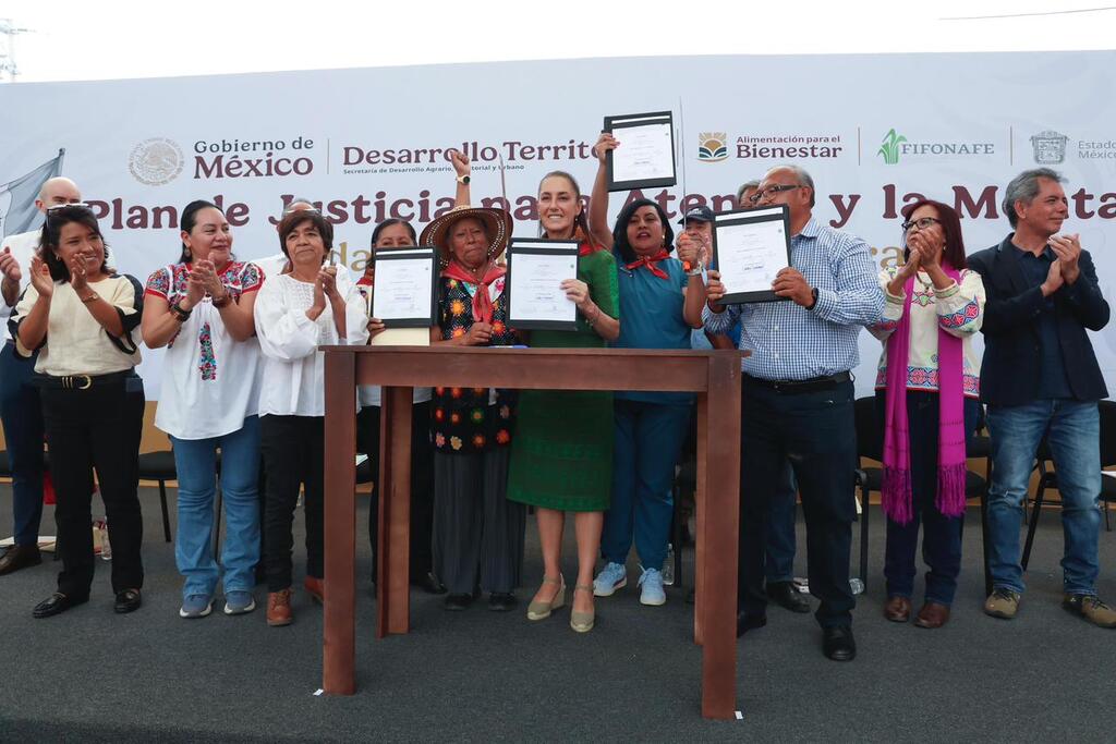 A 20 años de la represión, la Presidenta Sheinbaum restituye 54.5 hectáreas con el ‘Plan de Justicia para Atenco y la Montaña’