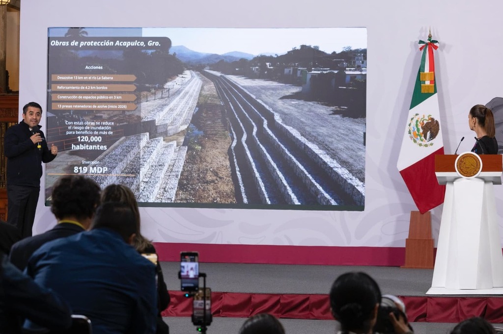 Gobierno de México realiza inversión histórica de 11 mil 972 mdp para reducir riesgos de inundaciones: Presidenta Sheinbaum
