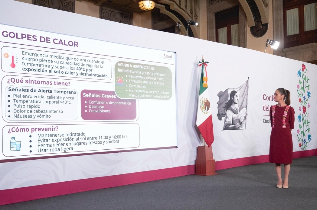 Presentan avisos epidemiológicos por golpes de calor, hantavirus y ébola en “La Mañanera del Pueblo”