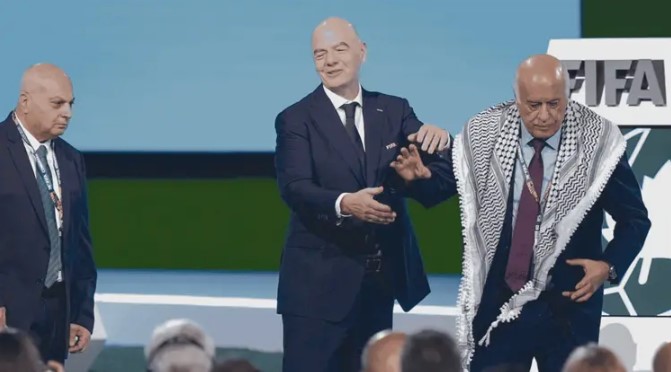 Pese a insitencia de Infantino, Palestina rechaza apretón de manos con Israel en el Congreso 76 de la FIFA