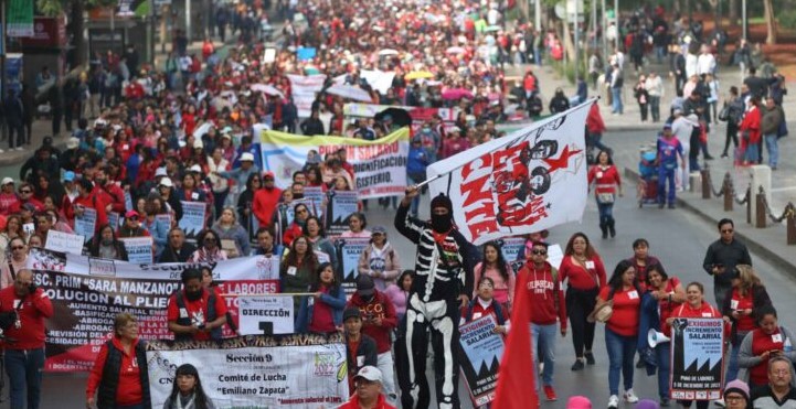 La Coordinadora Nacional de Trabajadores de la Educación inciará huelga nacional el primero de junio y alista plantón en CDMX