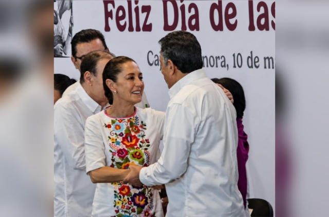 Acompaña Lamarque a Claudia Sheinbaum en entrega de tarjetas de Pensión Mujeres Bienestar en Cajeme