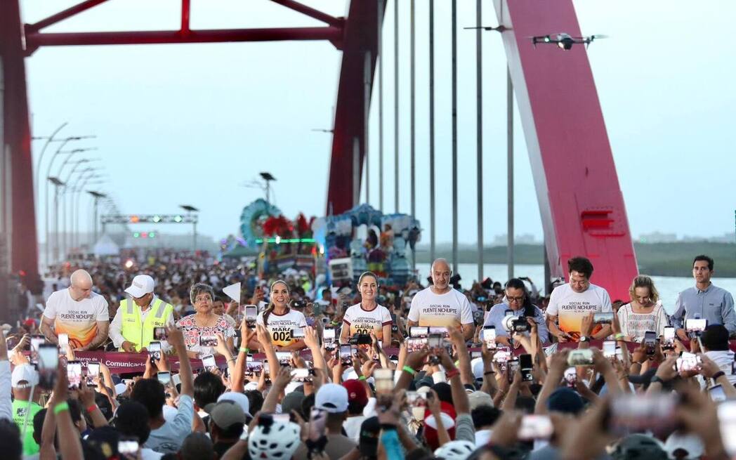 La honestidad, el amor al pueblo y a la patria dan resultados: Presidenta Sheinbaum inaugura Puente Vehicular Nichupté en Cancún, Quintana Roo