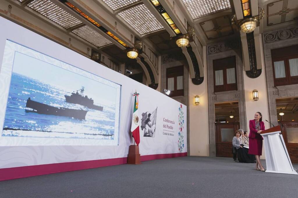 Bajo el mando de la Presidenta Sheinbaum, el hundimiento del ex buque “Onjuku” fortalece el Sistema Arrecifal Artificial de Tamaulipas