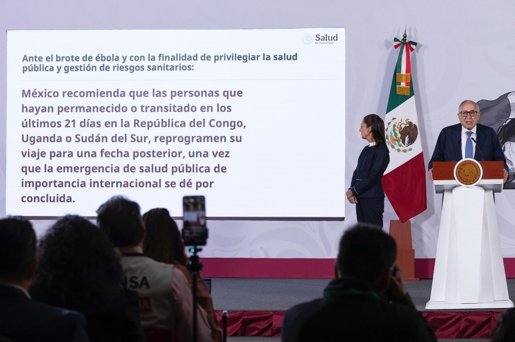 México está preparado e implementa protocolos contra el ébola en el contexto del Mundial 2026: Presidenta Sheinbaum