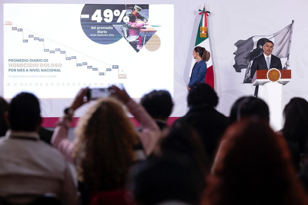 Estrategia Nacional de Seguridad con atención a las causas redujo 49% los homicidios dolosos: Presidenta Sheinbaum