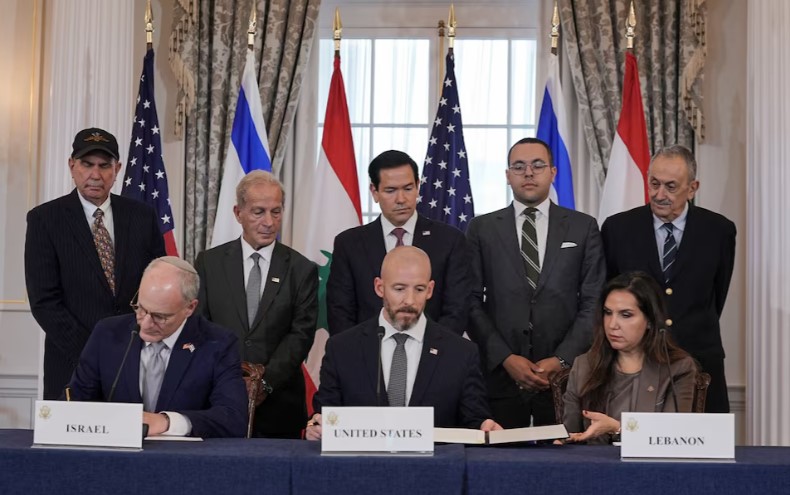 Firman Líbano e Israel un acuerdo marco inicial mediado por Estados Unidos