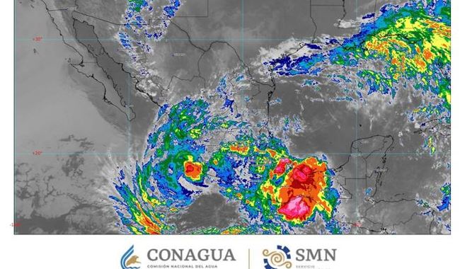 La tormenta tropical “Boris” tocó tierra la madrugada de este martes entre Guerrero y Oaxaca