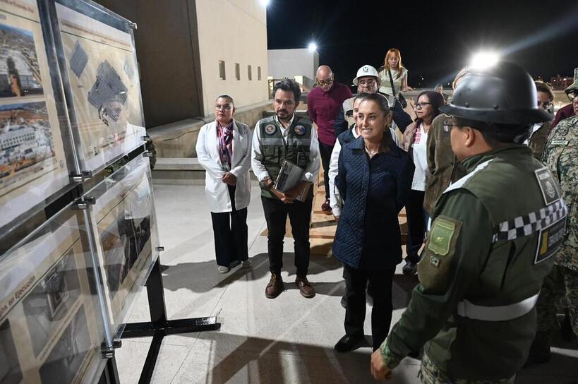 La Presidenta Sheinbaum supervisa obra del Hospital General Regional número 23 del IMSS en Ensenada