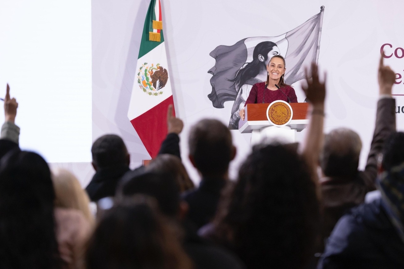 Tras elogios de Mullin, Secretario de Seguridad Nacional de Estados Unidos, la Presidenta Sheinbaum refrenda cooperación con soberanía