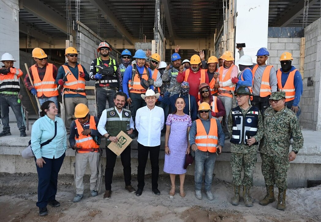 Presidenta Sheinbaum supervisa obra del Hospital General de Zona en San Luis Río Colorado, Sonora