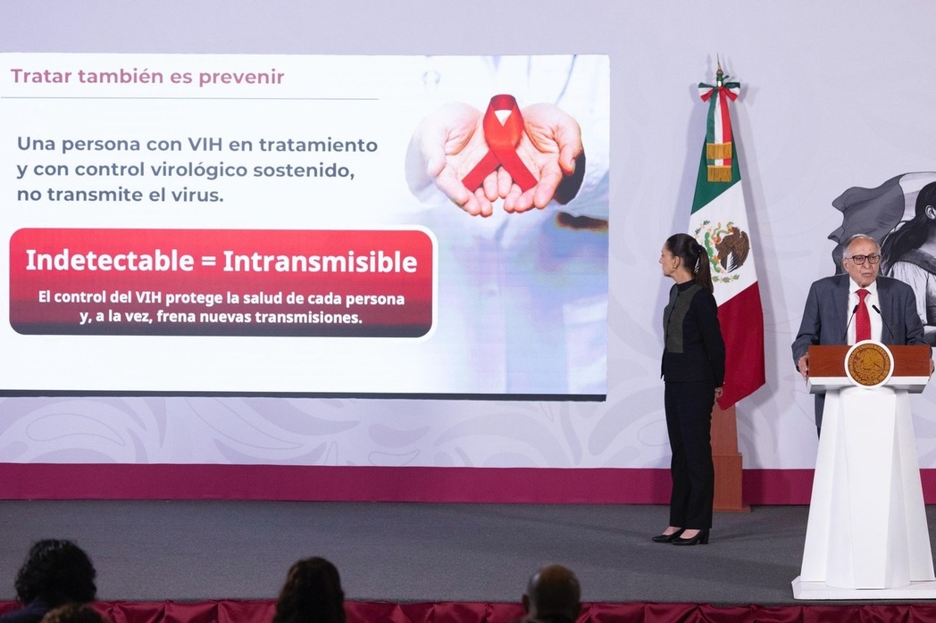 México brinda acceso universal contra el VIH con tratamiento gratuito y abasto garantizado: presidenta Sheinbaum