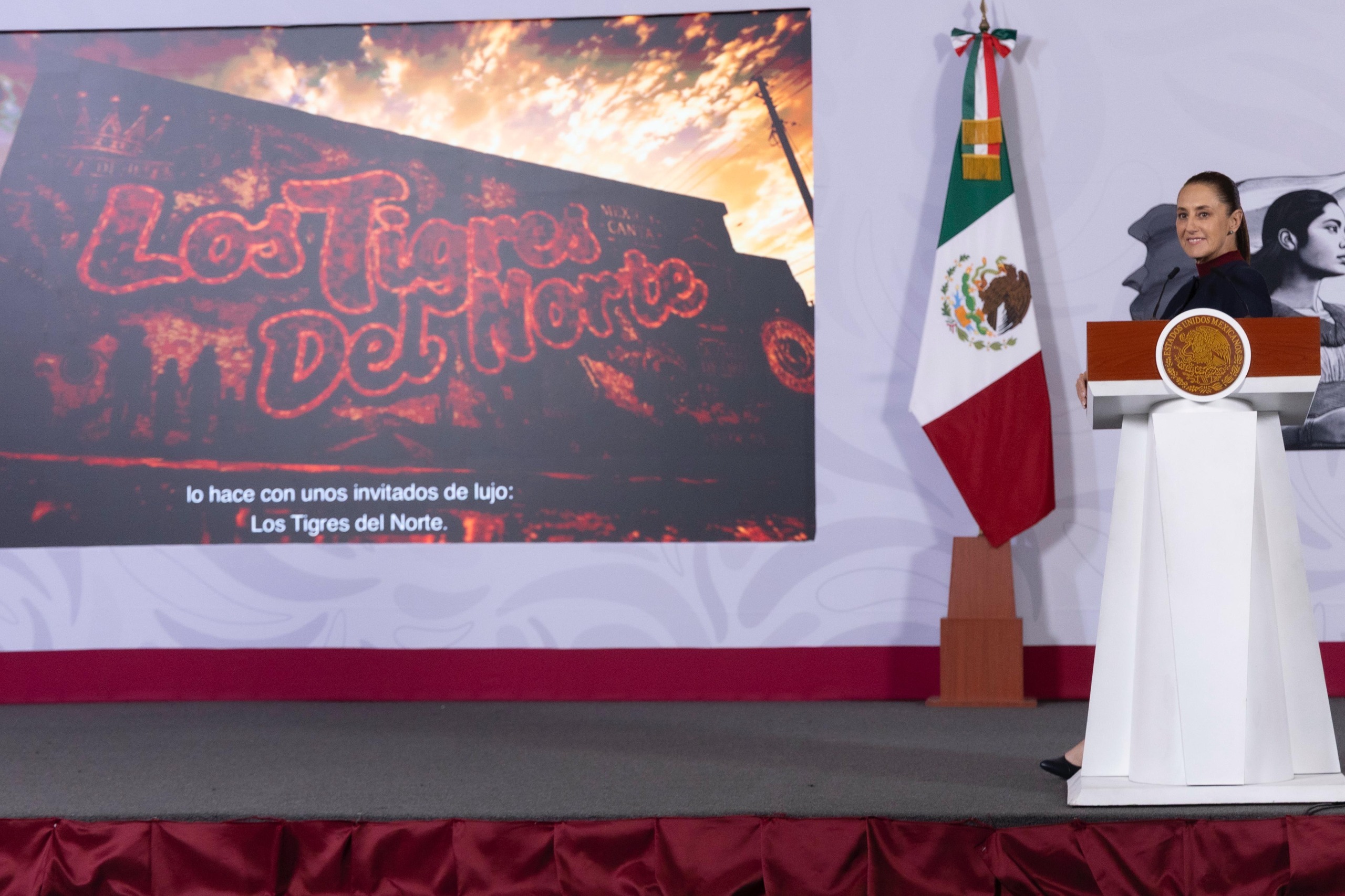 Los Tigres del Norte son los invitados especiales de la semifinal de “México Canta” en Estados Unidos: presidenta Sheinbaum