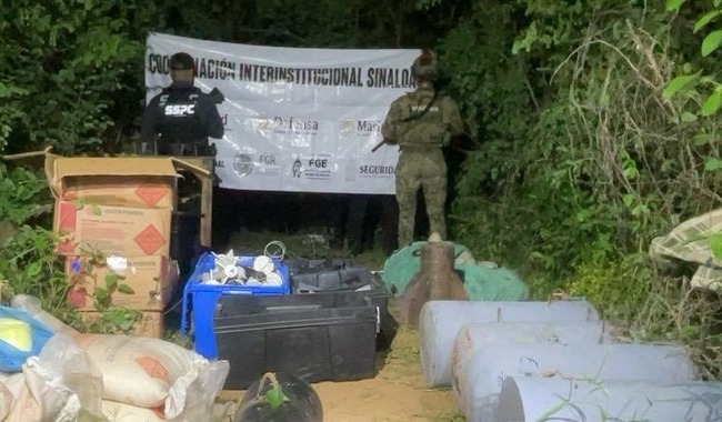 La Secretaría de Marina neutraliza más de 300 explosivos improvisados en Sinaloa