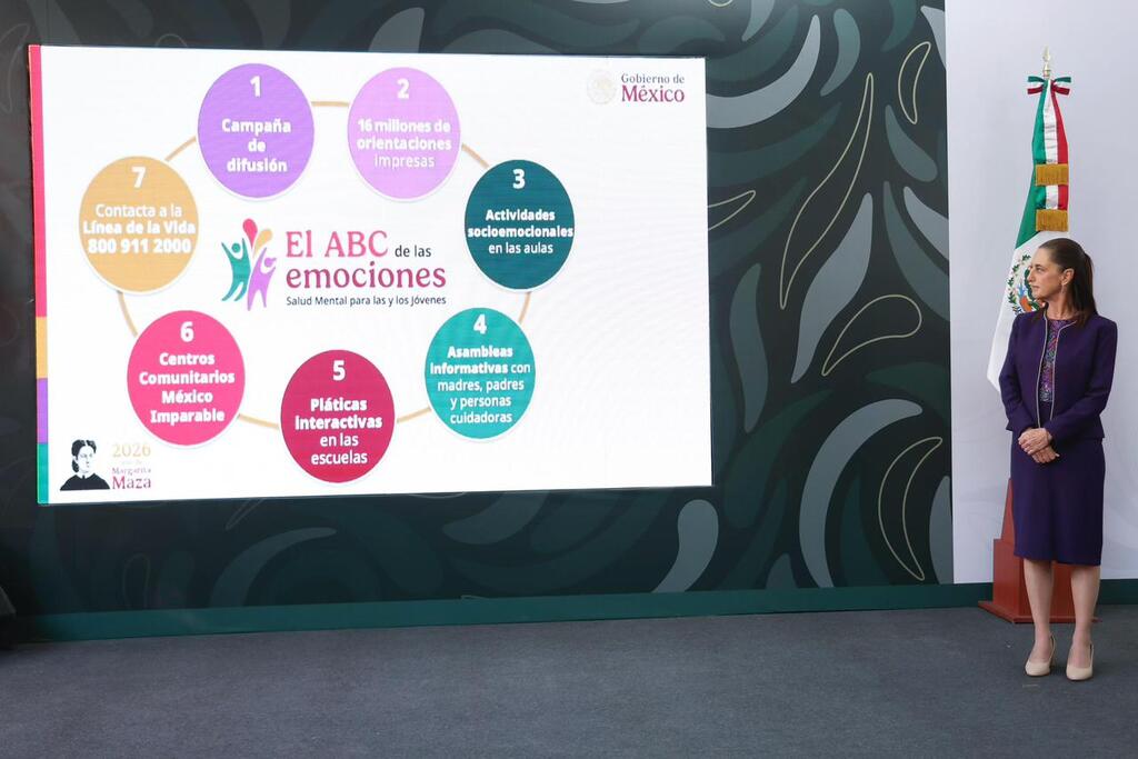 Presidenta Sheinbaum lanza “El ABC de las Emociones” para estudiantes de secundaria y educación media superior