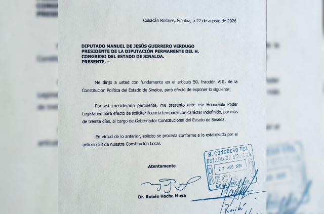 “Sinaloa está por encima de todo”: el gobernador Rubén Rocha otra vez pide licencia