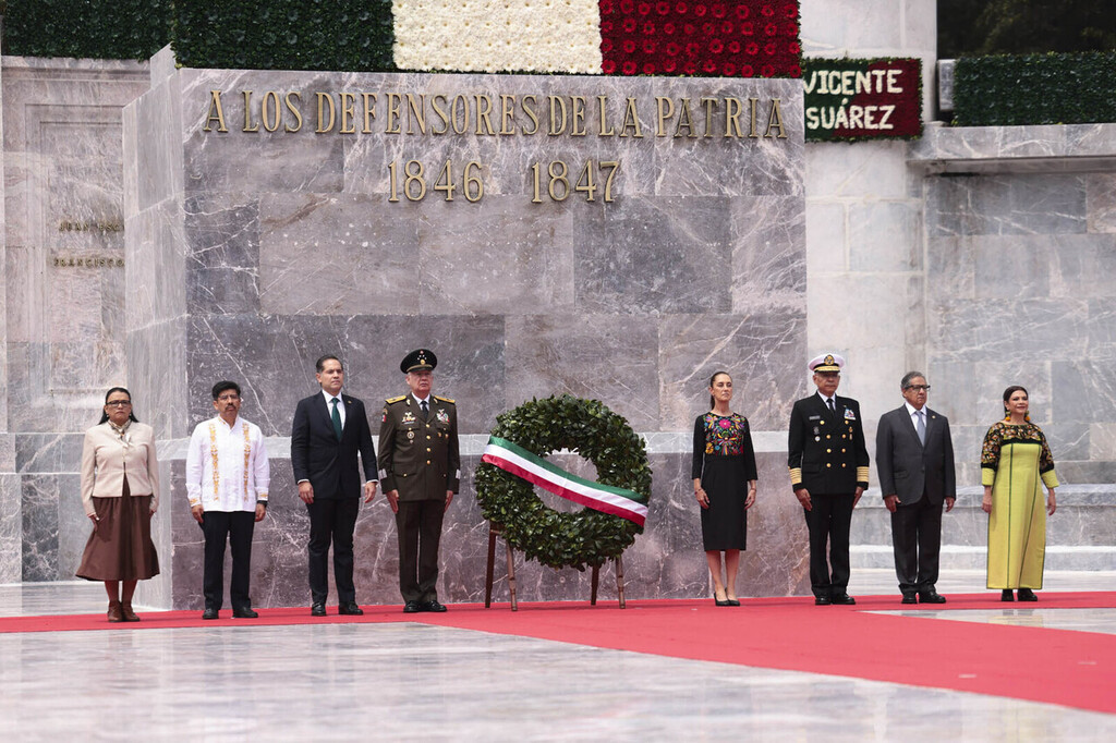 La presidenta Sheinbaum conmemora el 179 Aniversario de la Gesta Heroica de los Niños Héroes de Chapultepec