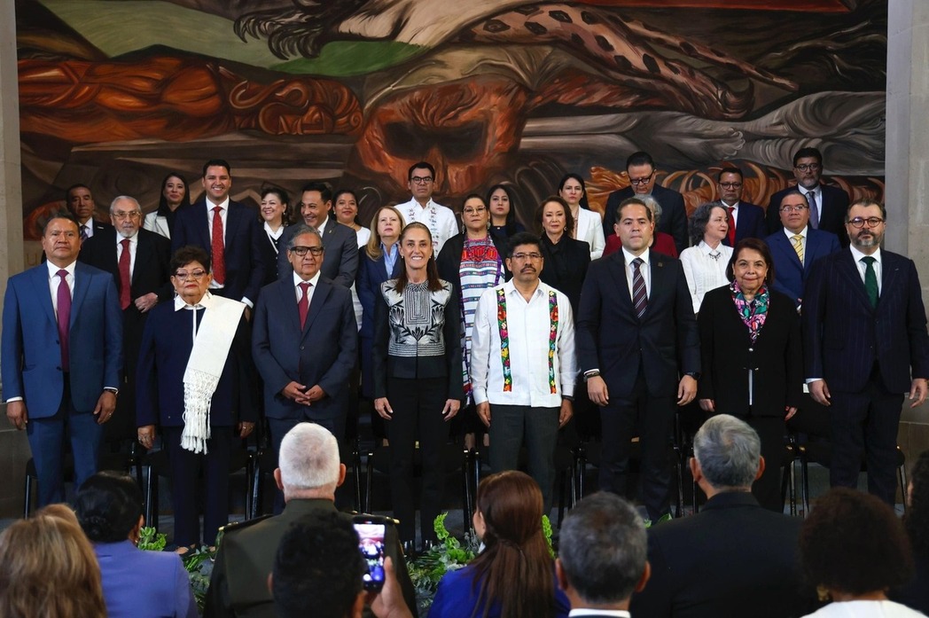 La presidenta Sheinbaum asiste al primer informe de la nueva Suprema Corte de Justicia