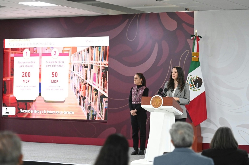 Con tasa cero de IVA para librerías, la presidenta Sheinbaum se propone fortalecer la lectura en México