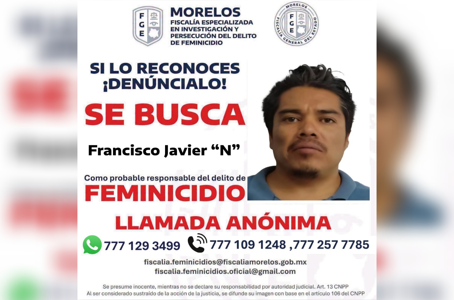 Buscan a Francisco Javier “N” por el feminicidio de la estudiante española Claudia Tacoronte