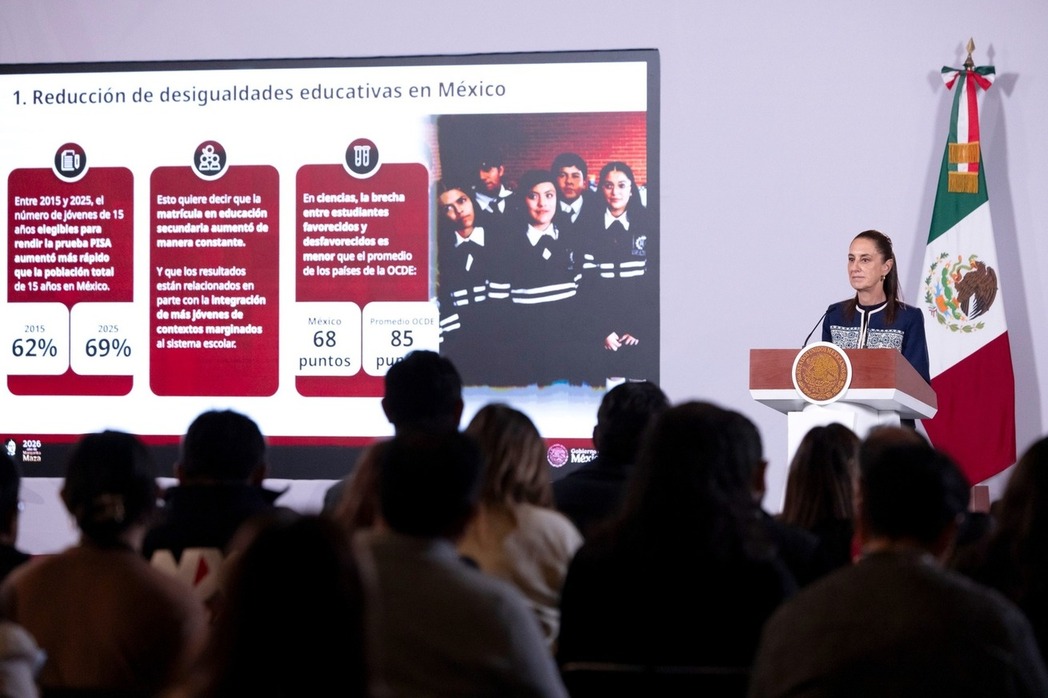 Prueba PISA reconoce fortalezas en la educación de México: presidenta Sheinbaum