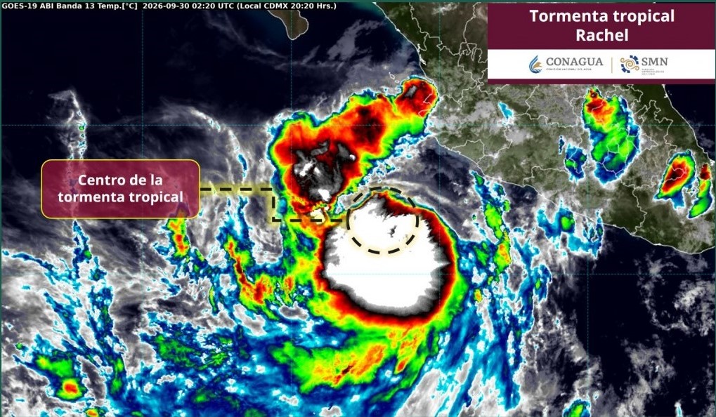 La tormenta “Rachel” se intensificará a huracán frente a Jalisco este miércoles al amanecer