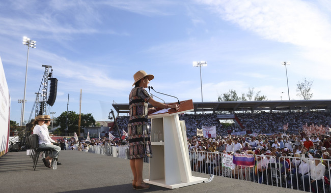 “Estamos fuertes porque no traicionamos al pueblo de México”: presidenta Sheinbaum en Veracruz